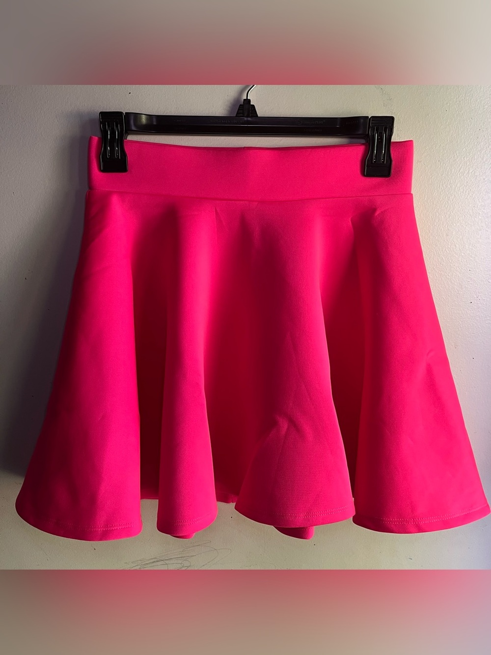 Made By Johnny- Women's Flared Skirt in Hot Pink - Modern A-Line